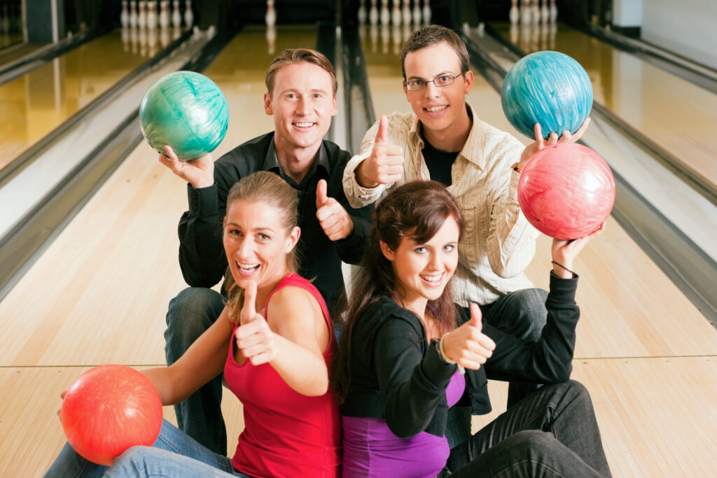 Family bowling at Howell Bowl-e-Drome